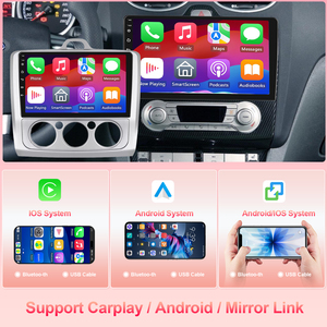 Autoradio 2+32G pour <span class=keywords><strong>Ford</strong></span> <span class=keywords><strong>Focus</strong></span> <span class=keywords><strong>MK2</strong></span> 2004-2011 Carplay 9 pouces <span class=keywords><strong>Android</strong></span> 13 Écran tactile Stéréo <span class=keywords><strong>Android</strong></span> Auto/SWC/Bluetooth/WiFi/FM RDS - Product Image 2