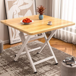Tavolo da Pranzo Quadrato Pieghevole Estensibile Salvaspazio Stile Semplice Multiuso Pratico Arredamento <span class=keywords><strong>per</strong></span> Interni - Product Image 1