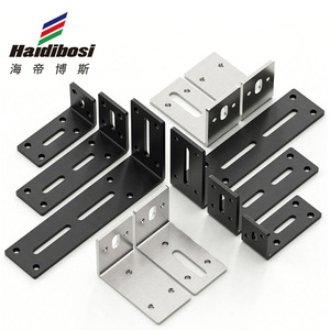 Soporte de esquina ajustable de acero inoxidable Haidibosi, soporte de ángulo recto de 5 mm de grosor para refuerzo de instalación de gabinetes - Product Image 1