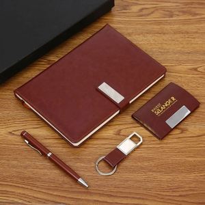 Set de Regalo Ejecutivo de Cuero PU Premium, Cuaderno con Impresión Digital Personalizada, Bolígrafo y Llavero - Artículos Promocionales Corporativos - Product Image 2