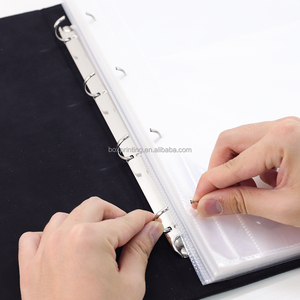 Album photo en velours fait main avec fenêtre découpée, cadeau de mariage, album souvenir pour nouveau-né avec pochettes en plastique - Product Image 3