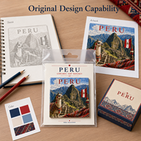 Aimant de réfrigérateur en céramique souvenir du Pérou, carré, Machu Picchu, lama, imprimé artistique, aimant de réfrigérateur OEM ODM personnalisé, vente en gros