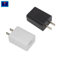 Chargeur USB 5V 1A 2A neuf avec lumière LED, alimentation pour téléphone portable, produits électroniques CCTV, adaptateur de connexion prise US