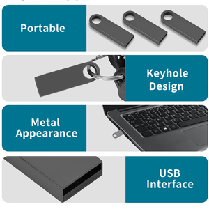 Kim Loại ổ đĩa Flash 64GB 32GB 16GB 8GB 4GB 2GB Mini USB Stick món quà Flash Memory Stick 2.0 USB Drive tùy chỉnh ổ đĩa USB Flash - Product Image 2