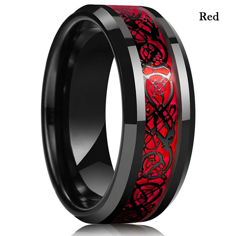 Black ring red on black