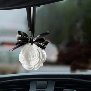True Scent Hanging Ceramic Aroma <strong>Flower</strong> Stone Fragrance Oil <strong>Diffuser</strong> for Car Home Stone Scented <strong>Clay</strong> <strong>Diffuser</strong> Stone - Product Image 3