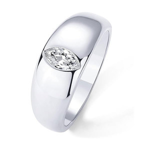 Anillo <span class=keywords><strong>de</strong></span> compromiso clásico <span class=keywords><strong>de</strong></span> cobre con circonita cúbica ovalada para mujer, regalo <span class=keywords><strong>de</strong></span> boda, anillo para el dedo índice, venta al por mayor - Product Image 5