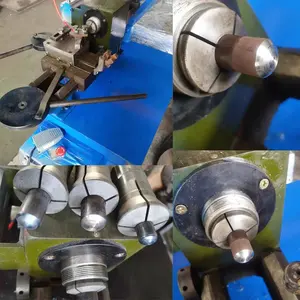 Máquina de vedação e soldagem de tubos de ferro com cabeça redonda, equipamento de fechamento e fiação de tubos de aço