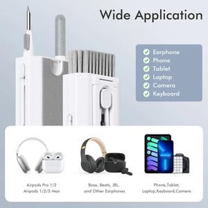 Kit de Limpieza Electrónica 8 en 1, Limpiador de Pantalla, Cepillo de Limpieza Multifuncional para Auriculares, Teclado, Laptop, Teléfono, PC, Monitor, Cámara - Product Image 5