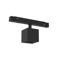 Spot LED magnétique moderne sur rail 30W COB, intensité variable, lumière circulaire sur rail, CRI90+, IP20, angle de faisceau 15-50°, haut de gamme pour intérieur