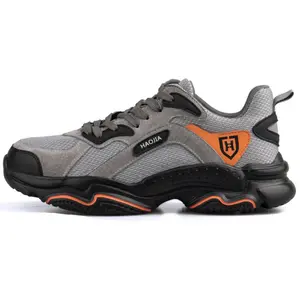 SBP牛皮革运动运动风格安全鞋保护鞋与钢趾