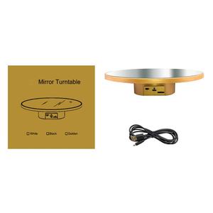 Table d'exposition rotative de 16cm avec miroir, plateau tournant pour la photographie, vidéo et studio photo, 360 - Product Image 3