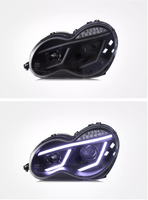 Pièces Automobiles pour Mercedes-Benz Classe C W203 00-06 Phares Avant Assemblés LED Modifiés Feux de Jour Clignotants Phares Xénon