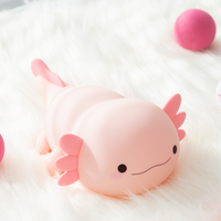 Nouvelle veilleuse créative en silicone LED rechargeable par USB, silhouette de panda rouge pour bébé, à tapoter, lumière blanche chaude pour chambre à coucher