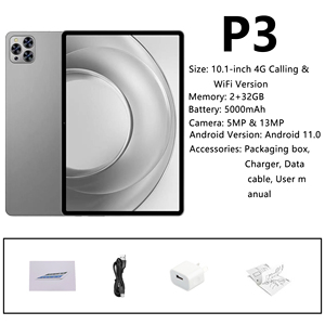 แท็บเล็ต <span class=keywords><strong>P3</strong></span> ขนาด 10.1 นิ้ว แบตเตอรี่ขนาดใหญ่ รองรับซิมคู่ โทรออกได้ ปรับแต่งโลโก้และระบบได้ จัดหาจำนวนมากสำหรับผู้จัดจำหน่ายทั่วโลก - Product Image 4