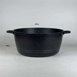 Casserole classique en aluminium moulé sous pression, antiadhésive, grande taille, compatible induction, <span class=keywords><strong>40</strong></span> <span class=keywords><strong>cm</strong></span> - Product Image 2