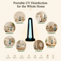 Lampe UV de bureau intelligente 38W 40W, purificateur d'air intérieur pour la maison et la famille