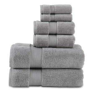 Meilleures ventes : Ensembles de draps de bain et serviettes de bain roses de luxe, 100% coton éponge, antimicrobiens, blanchis et écologiques, pour cadeaux - Product Image 5