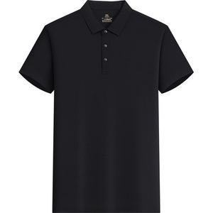 เสื้อโปโลผ้าฝ้ายสำหรับทุกเพศสีทึบแห้งเร็วชุดทำงานฤดูร้อน 2XL สวมใส่ได้ทุกวัน - Product Image 3