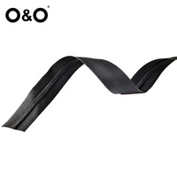 O & O-Fermetures à glissière en nylon imperméables #5 Fermetures à glissière noires résistantes à l'eau pour veste à coudre manteau vêtements de plein air sacs à dos