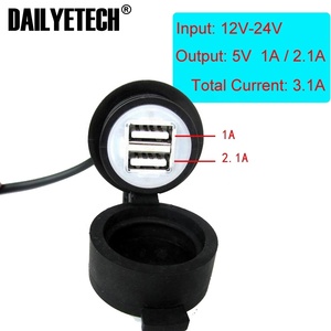 5V 2.1A <strong>Double</strong> USB Charger <strong>Adapter</strong> for Moto Motorcycle - Product Image 5