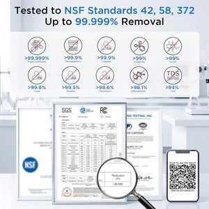 ระบบกรองน้ำแบบ Reverse Osmosis ไร้ถัง ANGEL X2 700GPD มาตรฐาน NSF/ANSI 58 42 372 อัตราส่วนน้ำทิ้งบริสุทธิ์ 2.5:1 ความละเอียด 0.0001 ไมครอน กำจัดสิ่งสกปรกได้ 99% - Product Image 3