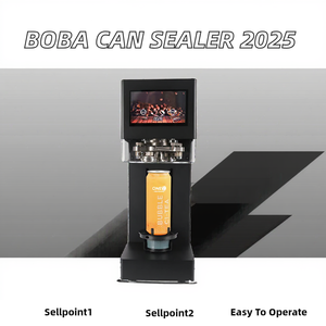 เครื่องปิดฝากระป๋องอัตโนมัติสำหรับเครื่องดื่ม ชาไข่มุก โซดา เบียร์ รุ่นใหม่ ปี 2025 - Product Image 2