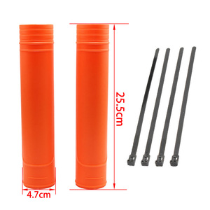 Funda protectora para amortiguador ZuQing para motocicletas todoterreno, funda protectora con bridas, color naranja y negro - Product Image 2