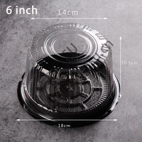 Vente chaude fournitures de cuisson cuire 4 "6" 8 "10" boîte à gâteau en mousseline de soie Mousse couche ronde fromage Transparent épaissi boîte à gâteau d'anniversaire