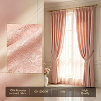 Tissu Jacquard 100% Polyester Filtre Lumière Couleur Stable pour Rideaux de Fenêtre de Villa et Hôtel Décoration Intérieure – Qualité Usine Fiable