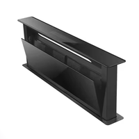 Hotte de cuisine italienne ultra-mince sans conduit coulissante à courant descendant ventilée hotte de bureau à levage automatique hotte de cuisine 90cm