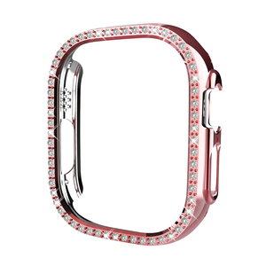 Funda protectora para <span class=keywords><strong>Apple</strong></span> <span class=keywords><strong>Watch</strong></span> Ultra de 49mm, carcasa hueca ostentosa para iwatch series <span class=keywords><strong>8</strong></span> ultra Diamond, parachoques - Product Image 1