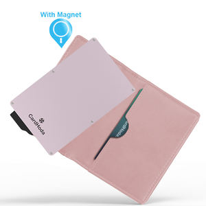 Cartera Antirrobo con Bloqueo RFID, Cierre Abierto, Corta, de Cuero PU con Forro de Nailon, Magnética, con Compartimento Extraíble para Tarjetas, Gran Capacidad - Product Image 1