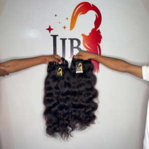 มัดผมมนุษย์แท้ที่ยังไม่ได้ทำขนมิงค์แบบอินเดียมัดเป็นลอนแบบมีที่ปิดและด้านหน้า - Product Image 1