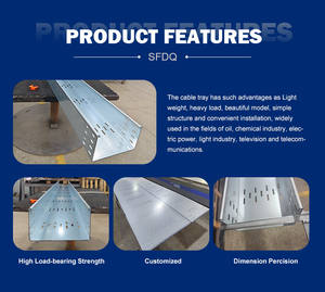 התאמה אישית צבע כבל סולם תעשייתי 0.3-3 מ "מ עובי נירוסטה מחורר מגש כבל - Product Image 4