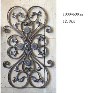 wrought iron ornate panels ornamental iron components elements staircase railing handrail gate fence