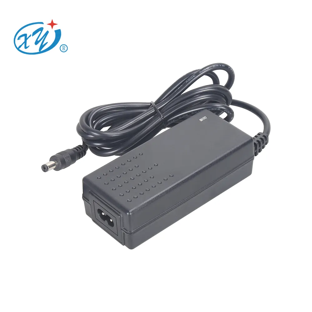 100-240V Input Black White Plastic Indoor Adapter 5.5x2.1 Connector AC DC 12V 5A 60w Transformer Power Supply Led Driver