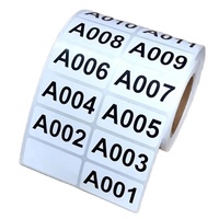 Etiquetas Adhesivas con Código de Barras y Número de Serie Impresos con Logotipo Personalizado, Impresión de Datos Variables, Número de Seguridad Aleatorio, Rollo de Etiquetas con Código QR