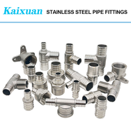 F1/2x1/2P PEX Acier inoxydable 304 316 Port complet F1807 400 # Vanne à bille (ASTM F1807 Raccord à sertir PEX sans plomb)