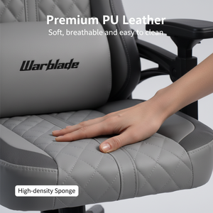 Silla de Juego Ergonómica de Cuero Premium de Lujo, Estilo Racing, con Altura Ajustable, Respaldo Alto y Cómodo, 59B3, Muestra Gratis - Product Image 4