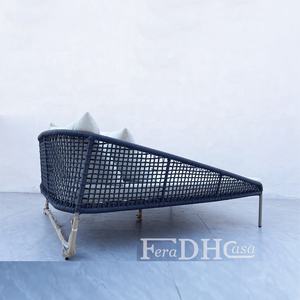 Chaises longues d'extérieur imperméables, meubles <span class=keywords><strong>de</strong></span> <span class=keywords><strong>jardin</strong></span>, canapé-<span class=keywords><strong>lit</strong></span> en corde moderne pour patio et piscine - Product Image 5