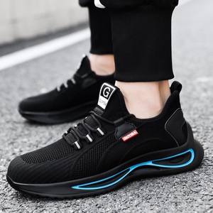 Chaussures de sécurité de travail pour la construction avec embout de protection, embout en acier, en cuir et en mesh, chaussures de sécurité industrielles pour hommes - Product Image 3