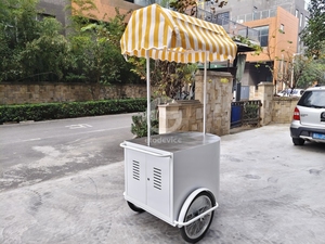 Vélo de vente ambulante pour glaces et gelatos, chariot à glaces, chariot à café mobile - Product Image 4