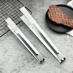Wholesale Buffet Party Cooking Kitchen Tongs BBQ Long Food <b>Clip</b> Stainless Steel Salad BBQ Grill Tongs <b>Clip</b> - Product Image 1