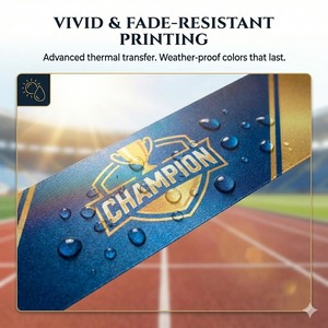 Cinta Ancha Personalizada <span class=keywords><strong>para</strong></span> Cortar el Hilo, Banda de Felicitación <span class=keywords><strong>para</strong></span> Atletismo, Pancarta de Finalización con Logotipo - Product Image 4