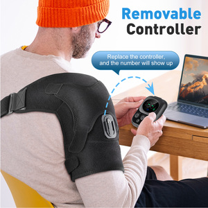 Verstelbare riem, afneembare controller, draadloze vibratie massage schouderbrace, elektrisch verwarmde schouderondersteuning massageapparaat - Product Image 5