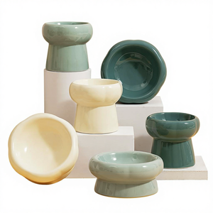 Ciotole per Cani Moderne in Ceramica a Forma di Petalo Non Automatiche Mangiatoia da Viaggio per Alimentazione Sana - Product Image 6