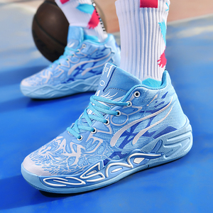 Men's <strong>Basketball</strong> <strong>Shoes</strong> Lace Sneakers Stretch Fabric Air Mesh Outdoor Winter Autumn Fashion Breathable Athletic Sport - Product Image 3