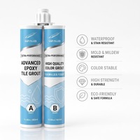 Mortier époxy imperméable pour extérieur, formule de résine bicomposante haute résistance pour cuisine et salle de bain, résistant aux UV, installation facile