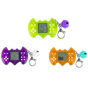 Mini console de jeu éducative, porte-clés manette avec pendentif clochette, jouet interactif portable pour décoration quotidienne et cadeau d'anniversaire - Product Image 1